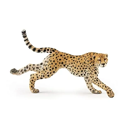 Image of Papo WILD ANIMAL KINGDOM Figurine, 50238 Running Cheetah, Multicolour, 12.45 x 3.56 6.86 cm