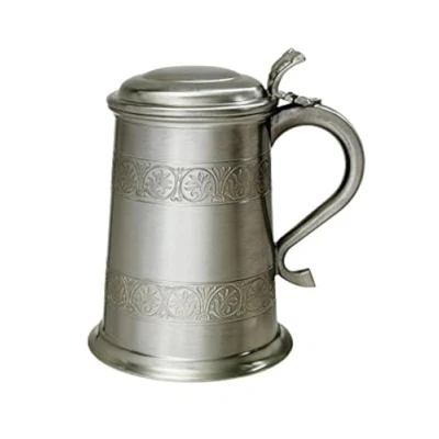 Image of Wentworth Pewter Medieval Antique Finish 1 Pint Tankard