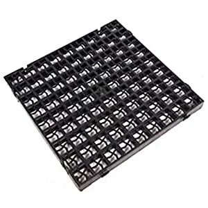 Image of 80 x Black Plastic Paving Driveway Grid Turf Grass Lawn Path Gravel Protector Drainage Mat (10 Square Meter)