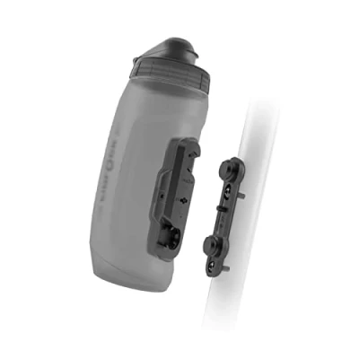 Image of Fidlock TWIST Bottle 590 + Bike Base Clear 590ml 590Ml, Black