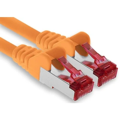 Image of 1aTTack.de 10m Cat6 Lan Ethernet Cable Patch Network Cat 6 1000 Mbit/s RJ45 Plug Internet for TV Computer switch Gaming etc. orange 1 piece