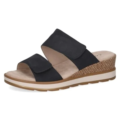 Image of CAPRICE Women&#039; 9 27250 42 Wedge Sandal, Ocean Nubuck, 9.5 UK