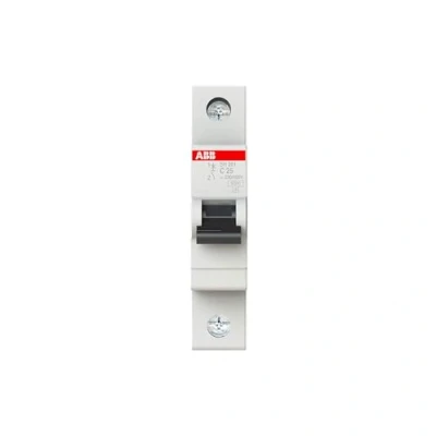 Image of ABB SH201 C25 Miniature Circuit Breaker, 1 Pole, 25 Amp (ABB2CDS211001R0254)