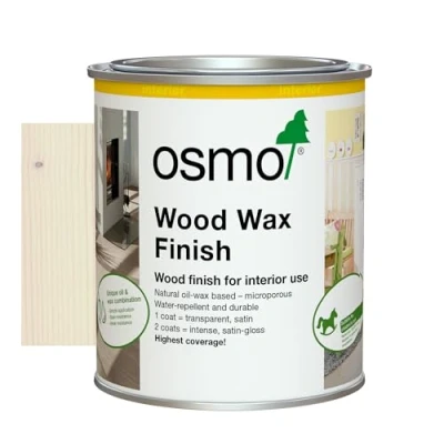 Image of Osmo Wood Wax Finish Transparent 750ml White 3111