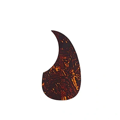 Image of Alnicov Guitar Pickguard Sticker,Celluloid Comma Shape Self adhesive Sticker for Folk Acoustic