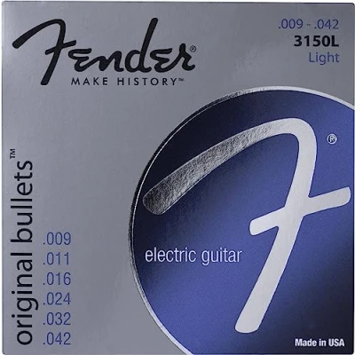Image of Fender Original Bullets String Set 3150L (009/042) Pure Nickel Bullet Ends