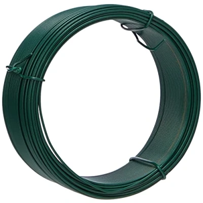 Image of Merriway® BH00134 Plastic Coated Garden Wire, 1.2 mm x 0.75 (30 meters) Green