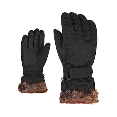 Image of Ziener LIM GIRLS Gloves Ski Gloves, Womens, glove junior, black Stru, 6.5