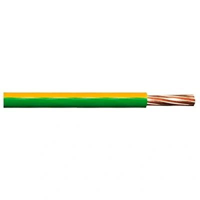 Image of Merriway BH01442 Single Core Round Earth Cable, 6491X 10.0mm Yellow &amp; Green, 10 Metres (33 feet)