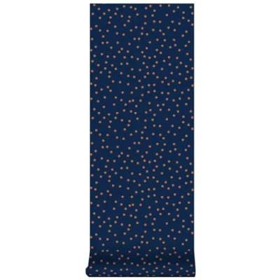 Image of Superfresco Easy Confetti Navy &amp; Copper Wallpaper