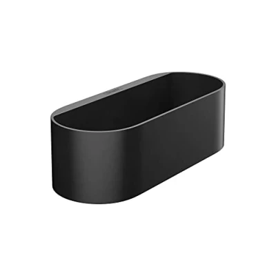 Image of Hansgrohe WallStoris Storage Basket Deep, Bathroom Accessory, Matt Black, 27912670