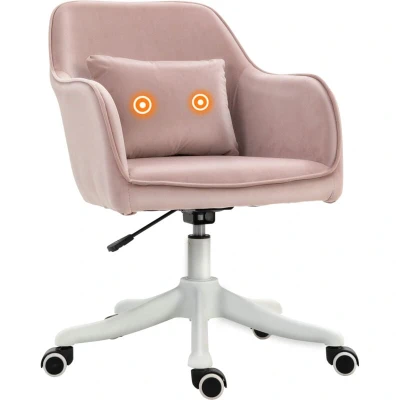 Image of Vinsetto Office Chair with Rechargeable Electric Vibration Massage Lumbar Pillow, Wheels921 298V72PK