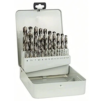 Image of Bosch Professional 25 piece metal Drill bit set HSS G 135 DIN 338 (for metal, Ø 1 13 mm, Accessory Driver)