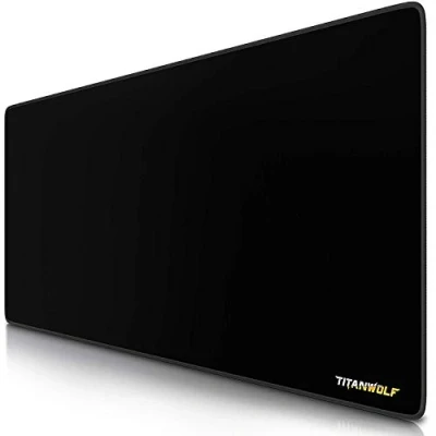 Image of TITANWOLF XXL speed Gaming Mouse Pad mat 900 x 400mm mousepad table large size improved precision and rubber base for stable grip on smooth surfaces non slip