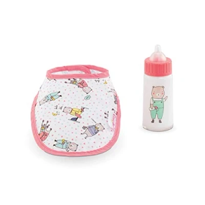 Image of Corolle Mon Grand Poupon 9000140680 Bib and Bottle for All 36 42 cm Baby Dolls