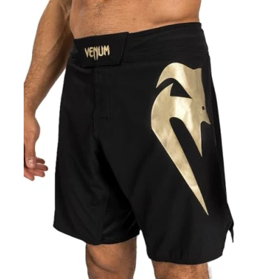 Image of Venum Men&#039;s Light 5.0 Fight Shorts, Black/Gold, X Large