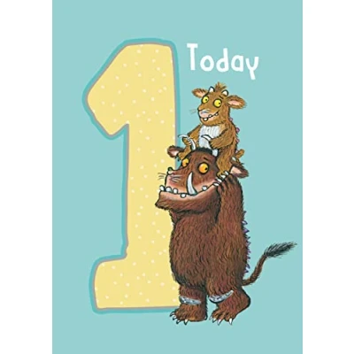 Image of Danilo Promotions Limited Age 1 Birthday Card, The Gruffalo Card for Gruffalo, 1st Card,Multi,210 x 290 mm
