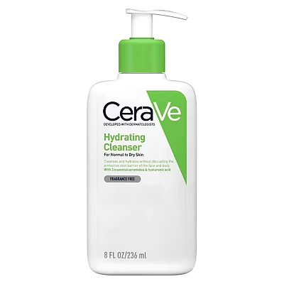 Image of CeraVe Hydrating Cleanser with 3 Essential Ceramides and Hyaluronic Acid for Normal to Dry Skin 236ml