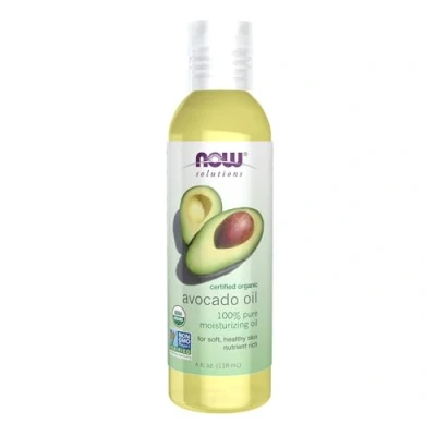 Image of NOW Foods Solutions 100% Pure Moisturizing Organic Avocado Oil 4 fl. oz.