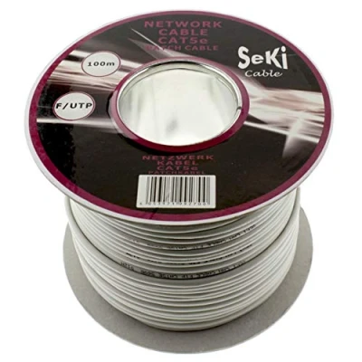 Image of SeKi Network Cable Cat. 5e 100 m F/UTP Patch LAN Ethernet Cat5E