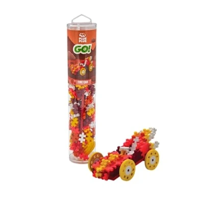 Image of Plus Building Blocks Toy 200 pcs Go Fire Car Kids Construction Toys, Creative Learning Resources and STEM Play for Home Travel Girls Boys Toys Age 5