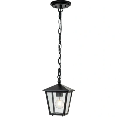 Image of Hinkley Huntersfield Outdoor Pendant Ceiling Light Black, IP44