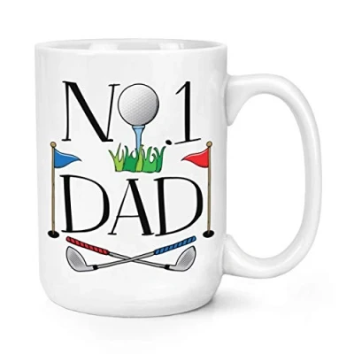 Image of No.1 Dad Golf 15oz Large Mug Cup