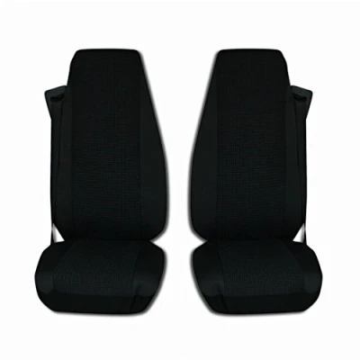 Image of TEXMAR Truck Seat Covers DESIGNED TO FIT Mercedes Benz Actros MP4 after 2015 BLACK Lux Fabric 2 piece