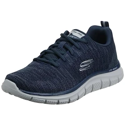 Image of Skechers Mens 232298 Nvgy Sneaker, Navy Grey, 9.5 UK