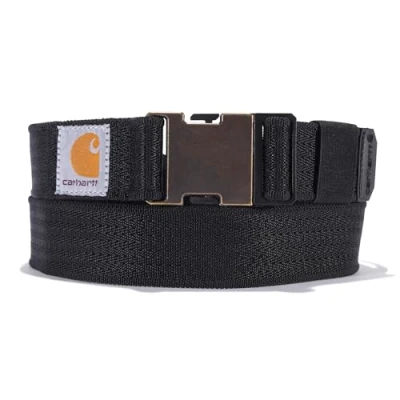 Image of Carhartt Men&#039;s, Lässiger Robuster Gürtel für Herren, Erhältlich in Verschiedenen Stilen, Farben und Größen Belt, Rugged Flex Nylon Strap Black, M