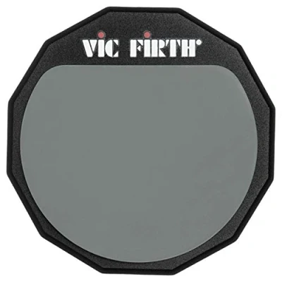Image of Vic FIrth Single Sided Drumstick Practice Pad with VF logo 6 Diameter