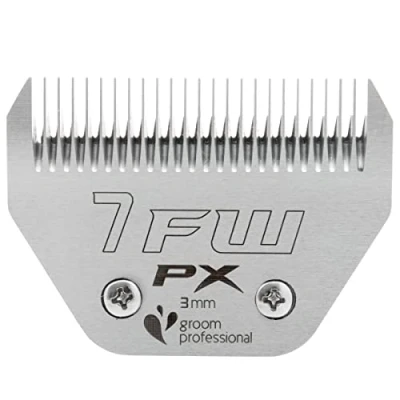 Image of GROOM PROFESSIONAL Pro X Wide Clipper Blade for Dog Grooming Detachable Hardened Steel Excellent Resistance to Wear &amp; Cutting Performance Replacement 7F