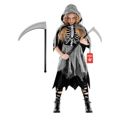 Image of Morph Girl Grim Reaper Costume Kids, Girls Costume, Halloween Costumes For Large