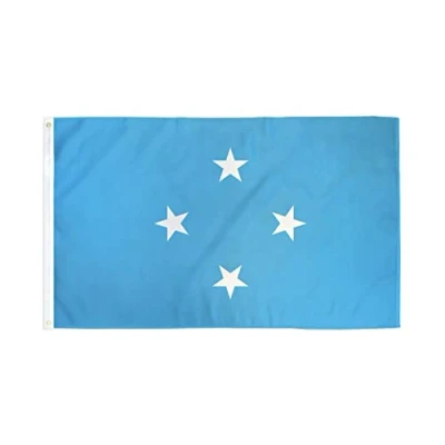 Image of AZ Flag Micronesia 3x5 Ft 100D Polyester Micronesian Banner with Two Metal Grommets Fade Resistant Vivid Colors 3&#039; x 5&#039; Feet 150x90 Cm