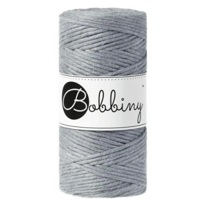Image of Bobbiny Regular 3mm Single Ply Macrame Cord (Steel) 100m
