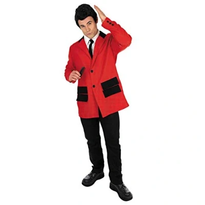 Image of Fun Shack Mens Red 50sCostume Adults 50s Decade Subculture Icon Suit, M, Suit