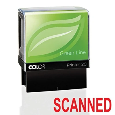 Image of Colop Green Line Scanned Sinking Stamp,38mm x 14mm