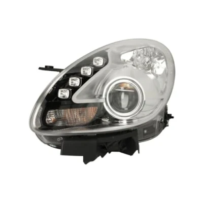 Image of LPP592 Headlights MAGNETI MARELLI 712497901129 Left H7/H1 Halogen for right hand traffic with bulbs, motor headlamp levelling