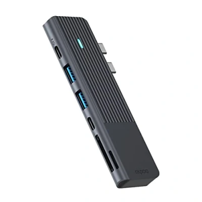 Image of Rapoo 7 in 2 USB C Multiport MacBook Adapter