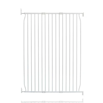 Image of Safetots Extra Tall Eco Screw Fit Baby Gate, White, 100cm 110cm, Gate in Height, Stair for Baby, Fitted Safety Easy Installation