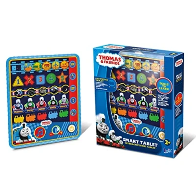 Image of Thomas &amp; Friends TT02 Smart Tablet Toy for Kids Helps Child Development, Listening and Attention Skills Features 6 Fun Interactive Learning Activities, 2+ Years, Light Beige