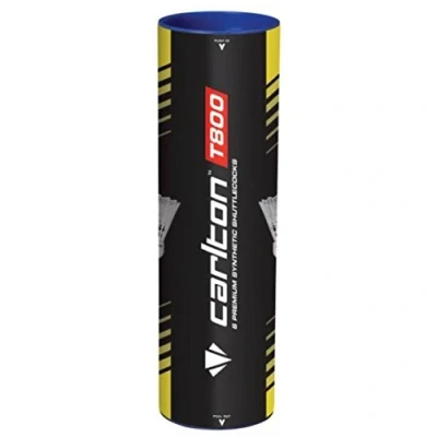 Image of Carlton Racquet Sports Badminton Shuttlecocks Shuttles T800 White M Pack Of 6