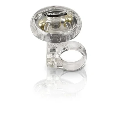 Image of XLC 2500704500 bicycle bell DD M12 in silver colour, diameter 36 mm