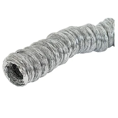 Image of Wire Reinforced Aluminium Flexible Hose 125mm / 10m Ventilation Air Duct Tube