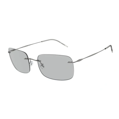 Image of Giorgio Armani Man AR1512M 300387 Sunglasses Metal Grey Pillow Normal