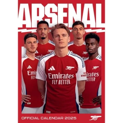 Image of 2025 Calendar Arsenal FC Month to View A3 Football Official Product: Original Danilo Kalender [Mehrsprachig] [Kalender]
