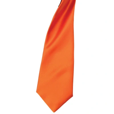 Image of Premier Colours Mens Satin Clip Tie (Pack of 2) (Terracotta) Teal One Size
