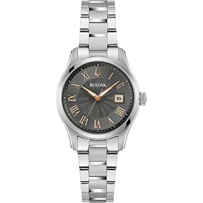 Image of Bulova Women Analog Quartz Watch with Stainless Steel Strap 96M164