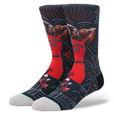 Image of Stance NBA DeMar DeRozan Sketchbook Socks Red Large