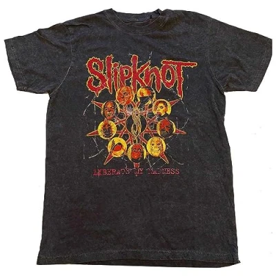 Image of Slipknot Kids T Shirt Liberate Band Logo New Official Black Dye Wash, Black, XL/11 12 Years